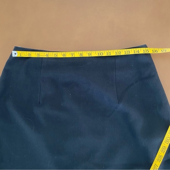 Black Wool Blend Skirt Vintage 1990’s Kiz Size 14 - Picture 6 of 10